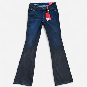 DIESEL Edgy Dark Blue Black Bootcut Jeans 1969 D-Ebbey 09J18